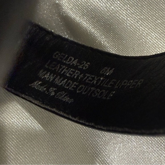 Donald J Pliner Gelda Sandals Neoprene Ankle Patent Leather Black Size 6 Chic - Picture 11 of 12